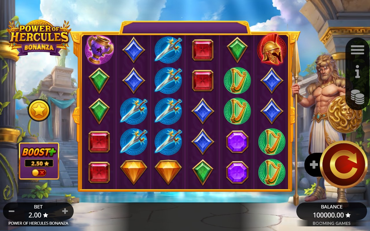 Power of Hercules Bonanza skärmbild — spin