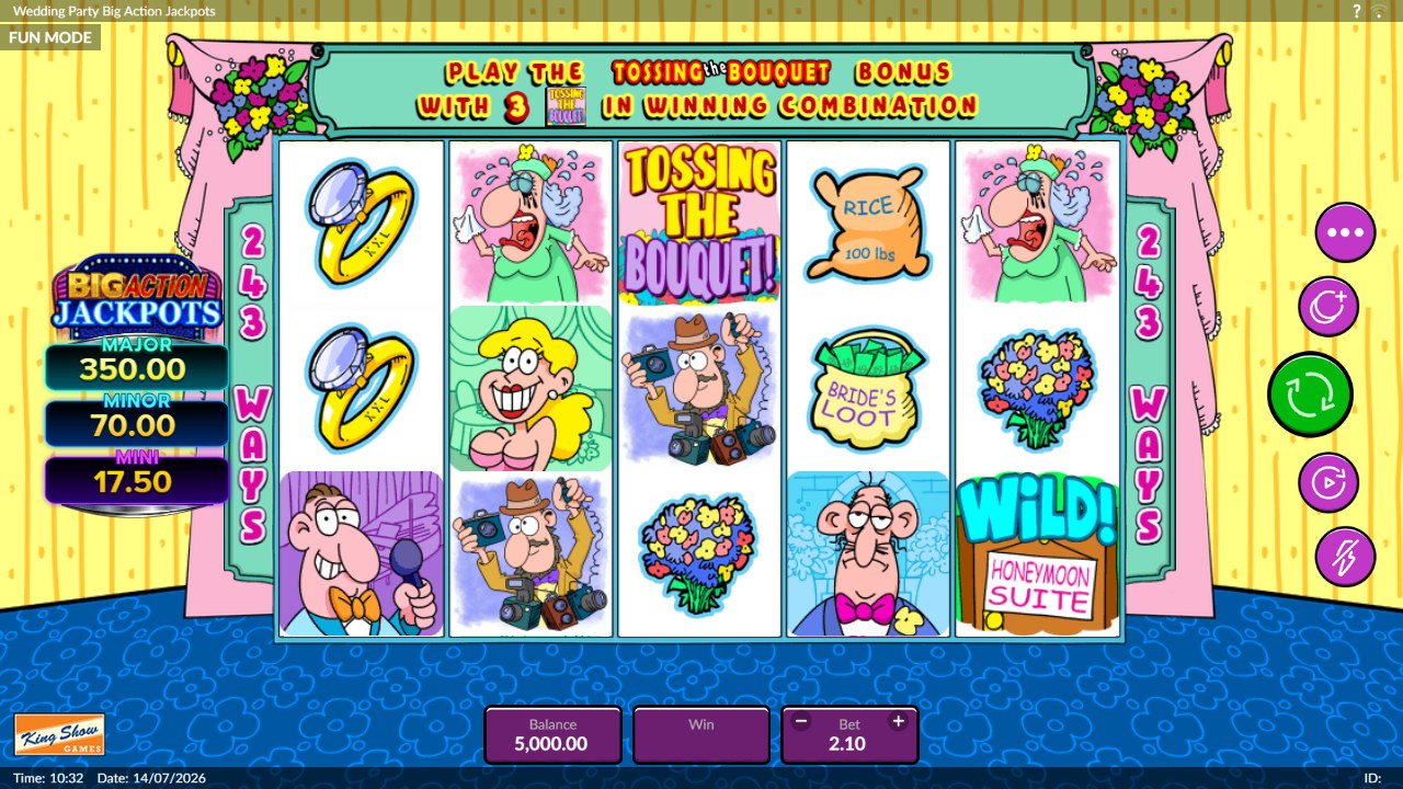 Wedding Party Big Action Jackpots skärmbild — win