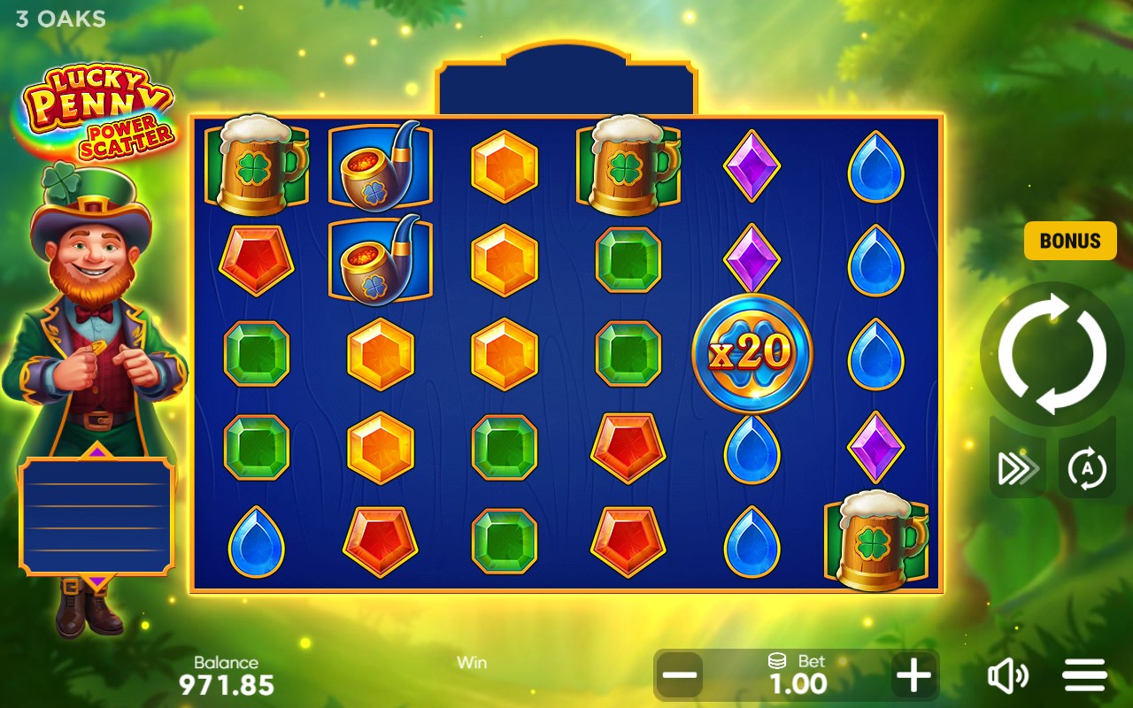 Lucky Penny Power Scatter skärmbild — bonus