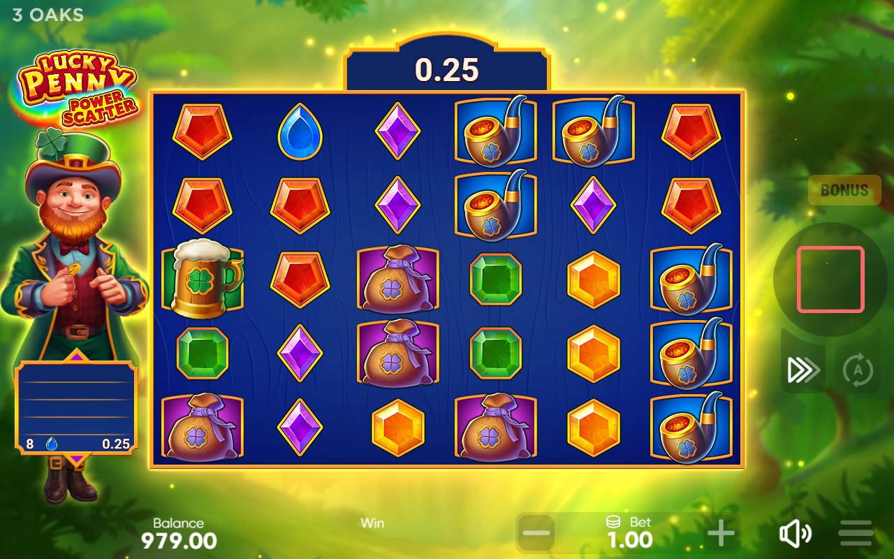 Lucky Penny Power Scatter skärmbild — free spins