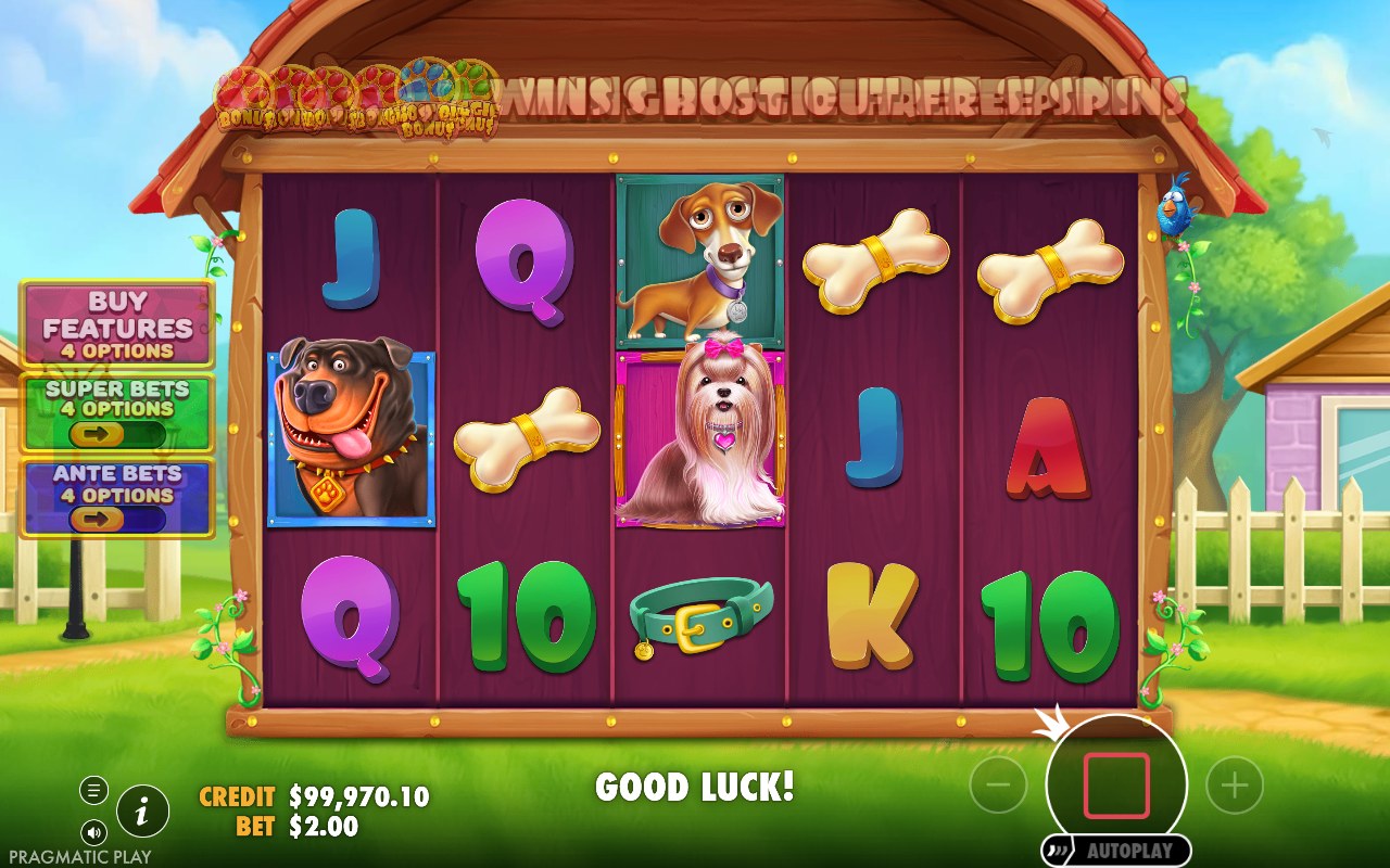 The Big Dog House skärmbild — free spins