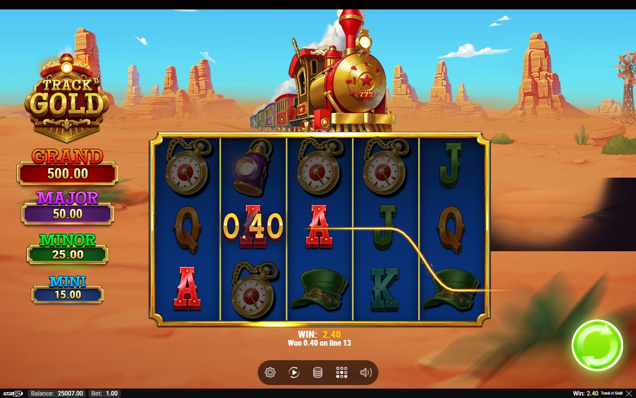 Track n’ Gold skärmbild — bonus