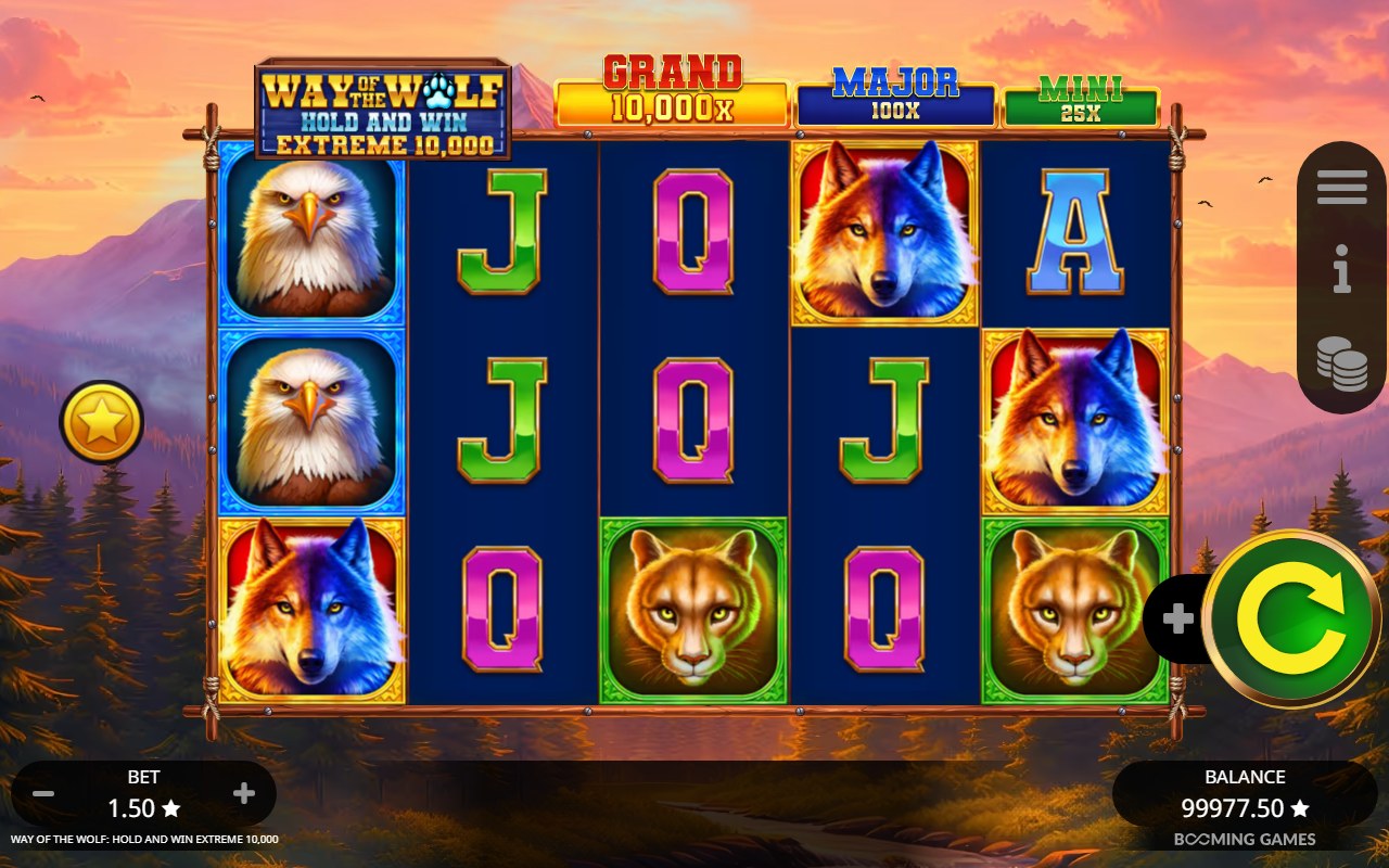 Way of the Wolf Hold and Win Extreme 10,000 skärmbild — win
