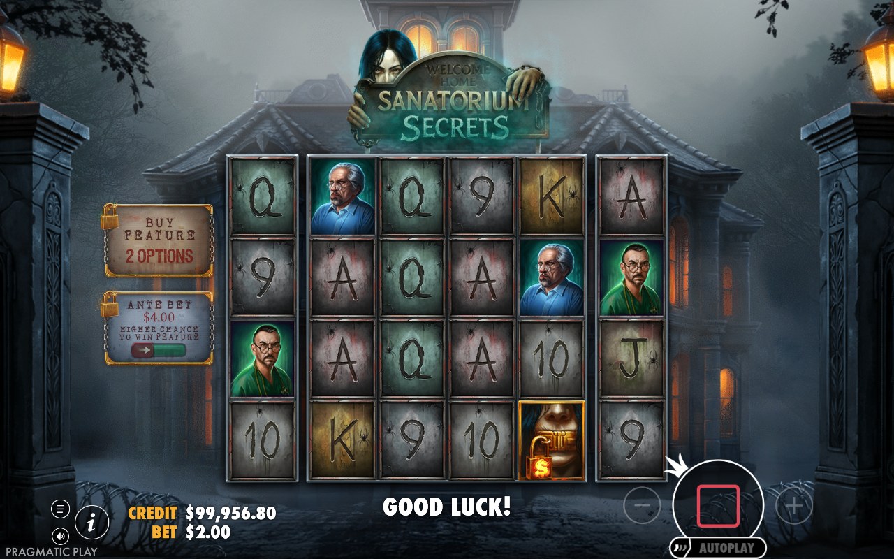 Sanatorium Secrets skärmbild — free spins