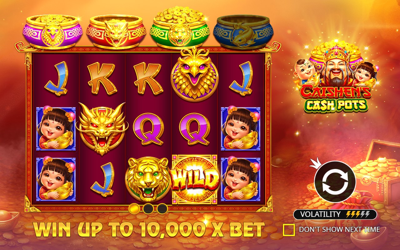 Caishen’s Cash Pots skärmbild — spin