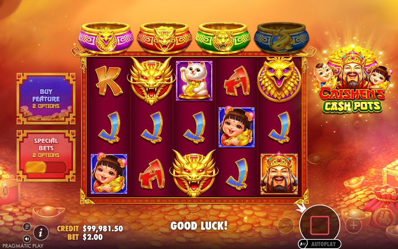 Caishen’s Cash Pots skärmbild — win