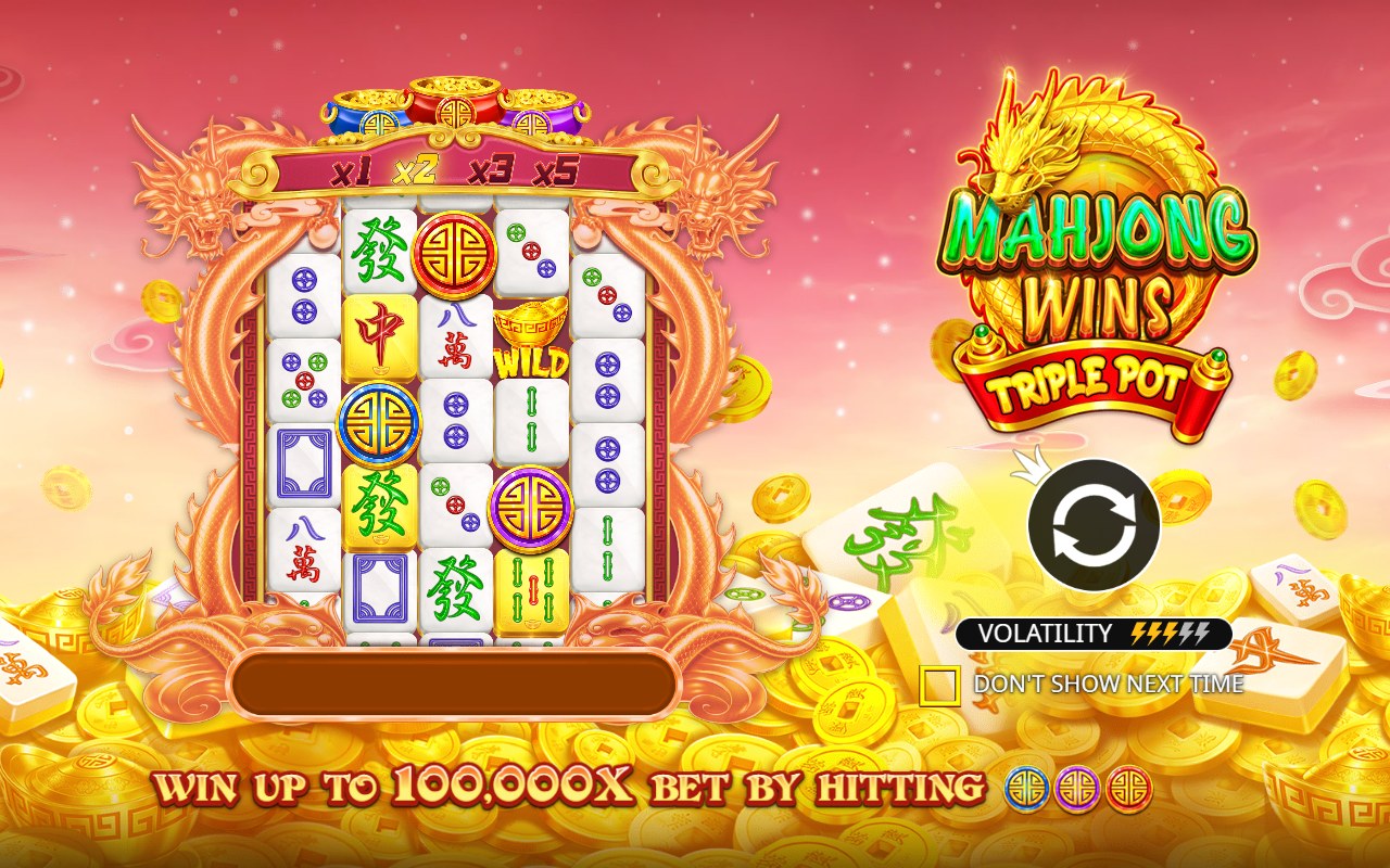 Mahjong Wins Triple Pot skärmbild — spin
