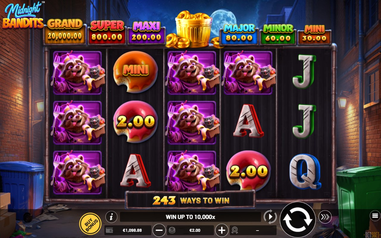 Midnight Bandits skärmbild — free spins
