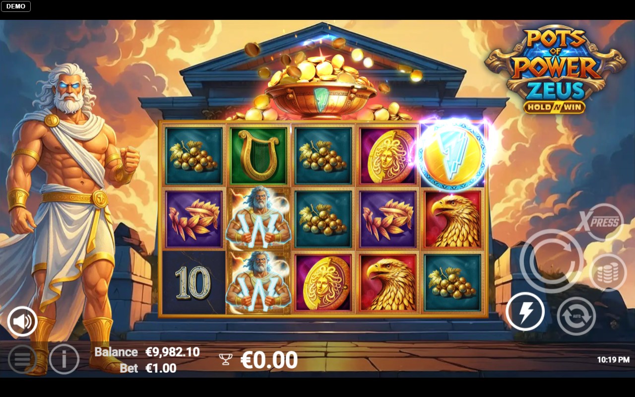 Pots of Power: Zeus skärmbild — free spins