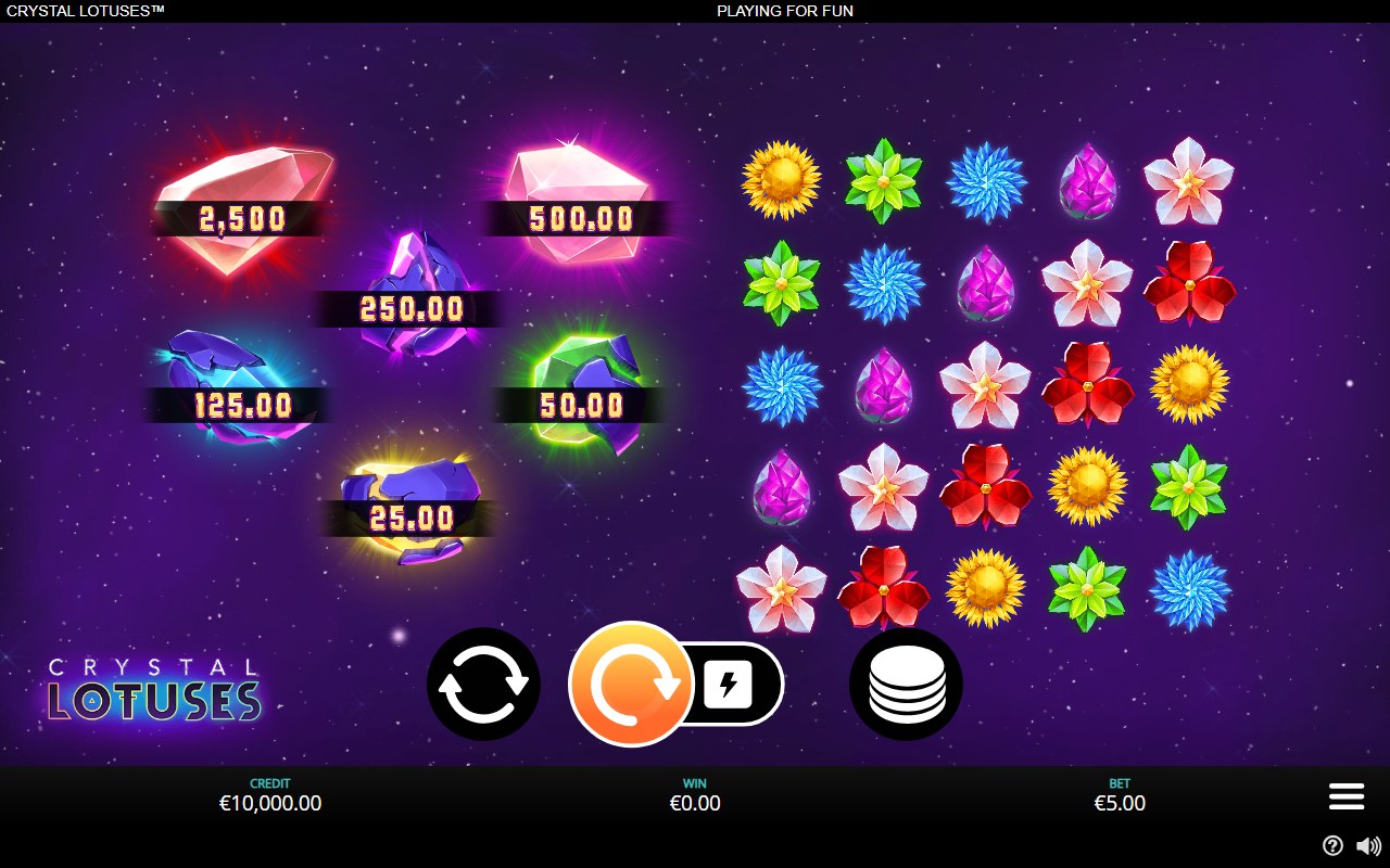 Crystal Lotuses skärmbild — free spins