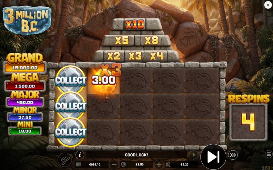 3 Million B.C. skärmbild — free spins