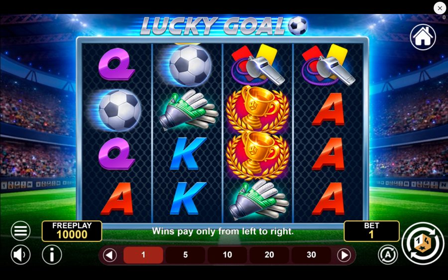 Lucky Goal skärmbild — spin