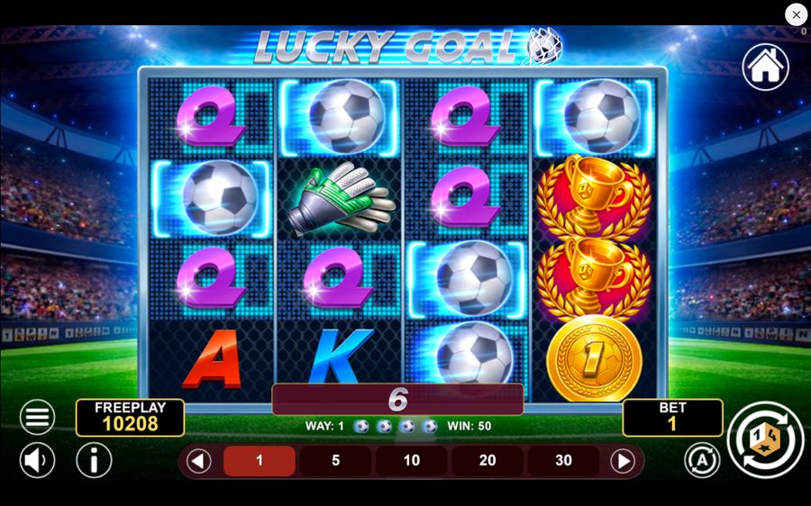 Lucky Goal skärmbild — win