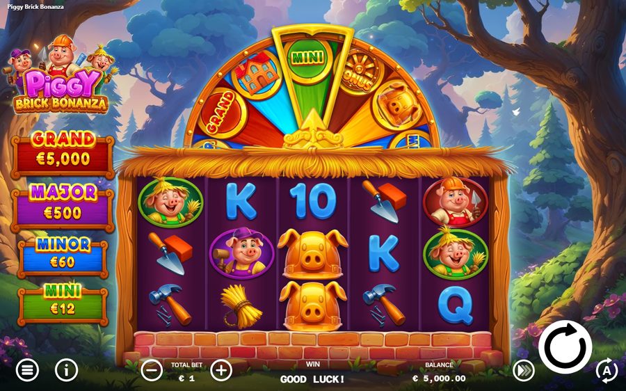 Piggy Brick Bonanza skärmbild — spin