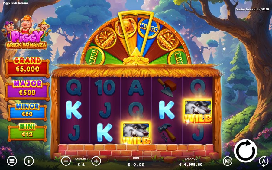 Piggy Brick Bonanza skärmbild — spin