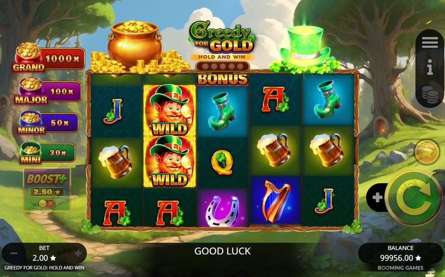 Greedy for Gold: Hold and Win skärmbild — free spins