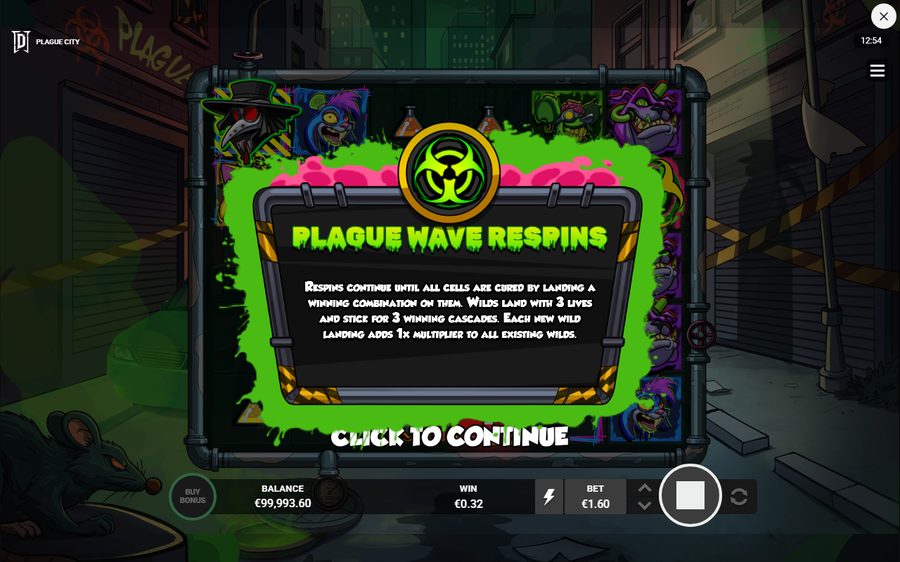 Plague City skärmbild — free spins