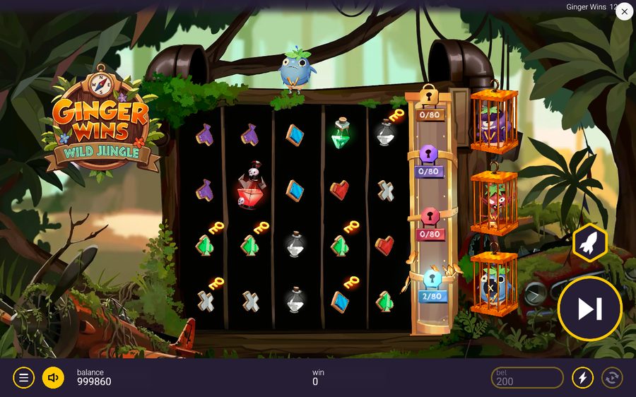 Ginger Wins: Wild Jungle skärmbild — spin