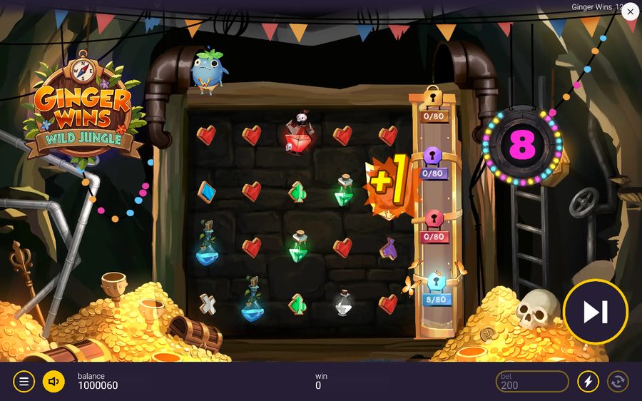 Ginger Wins: Wild Jungle skärmbild — free spins