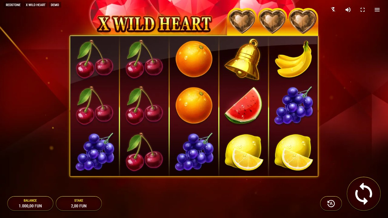 X Wild Heart skärmbild — spin
