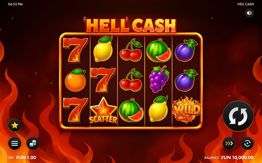 Hell Cash skärmbild — spin
