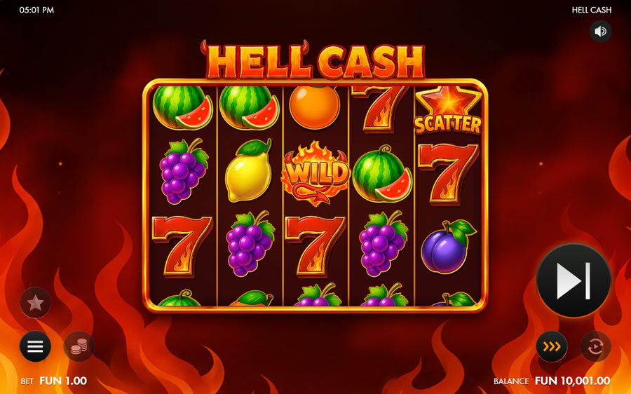 Hell Cash skärmbild — spin