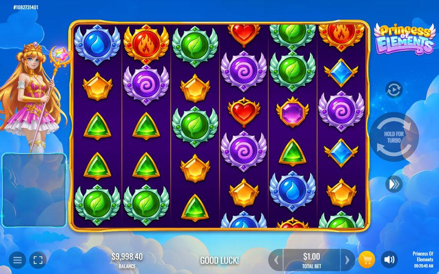 Princess of Elements skärmbild — spin