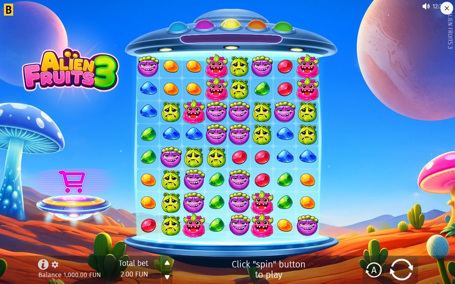 Alien Fruits 3 skärmbild — spin