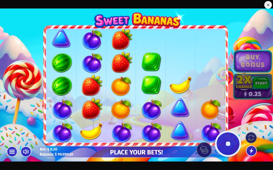 Sweet Bananas skärmbild — spin