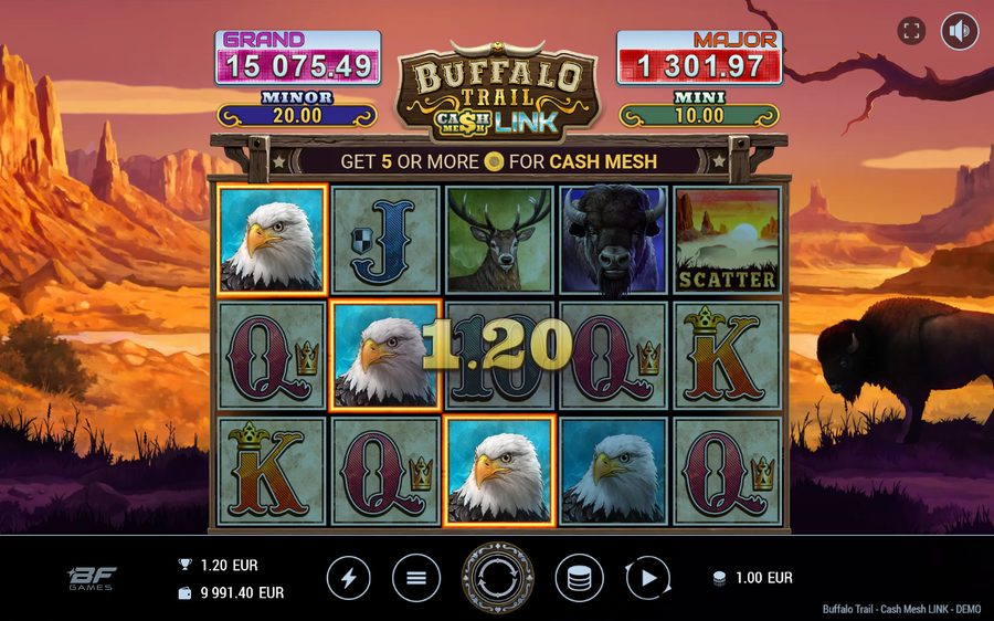 Buffalo Trail Cash Mesh Link skärmbild — win