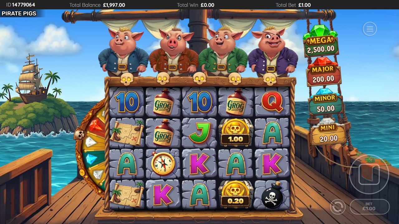 Piggy Plunder skärmbild — spin