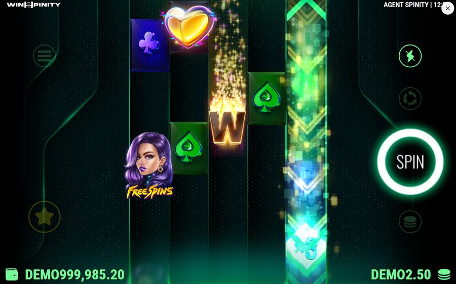Agent Spinity skärmbild — free spins