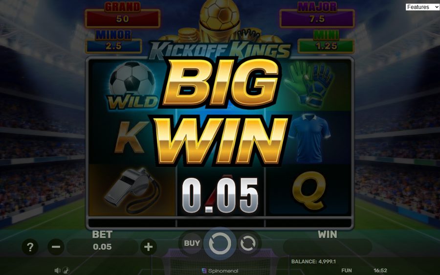 Kickoff Kings - Hold & Hit 3x3 skärmbild — win