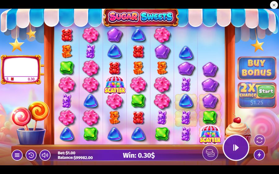 Sugar Sweets skärmbild — spin